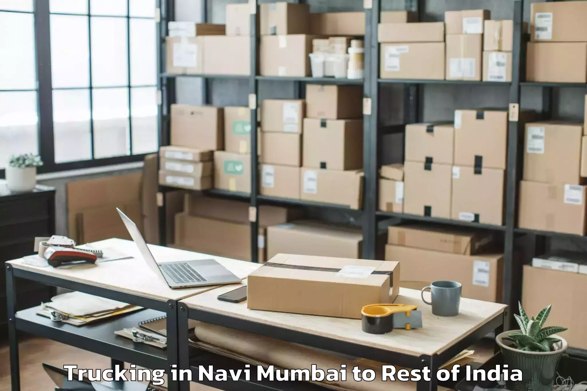 Top Navi Mumbai to Mungiakami Trucking Available